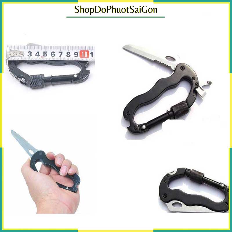 Móc khoá kim loại đa năng 5 trong 1