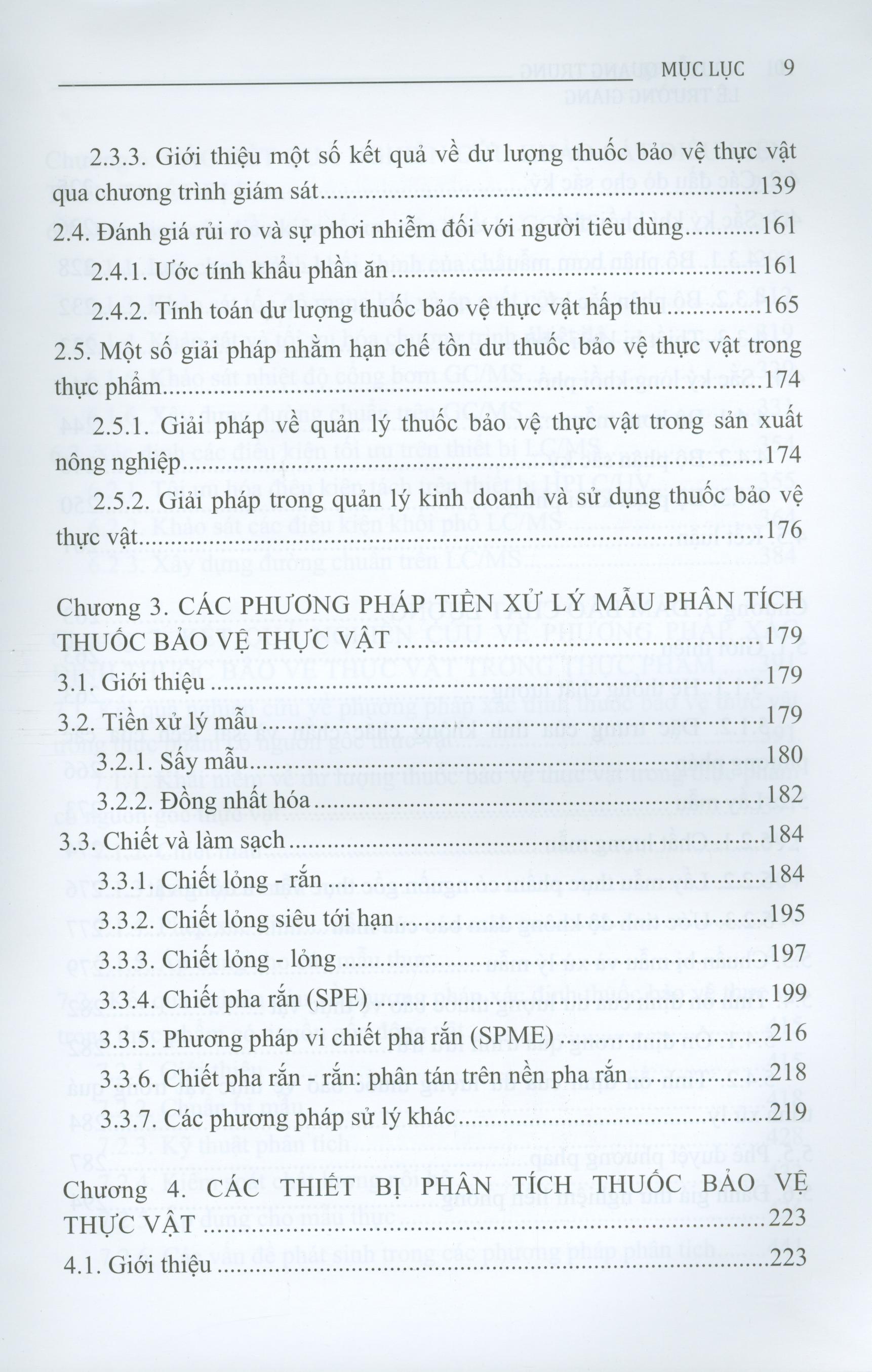 Phân tích thuốc bảo vệ thực vật trong thực phẩm
