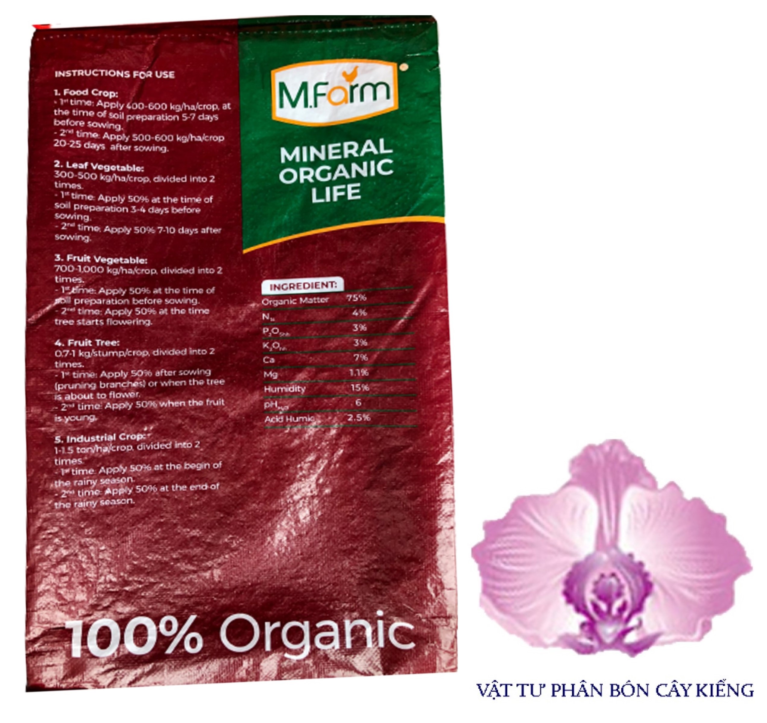 Phân Hữu Cơ M.Farm - #307A# 25kg