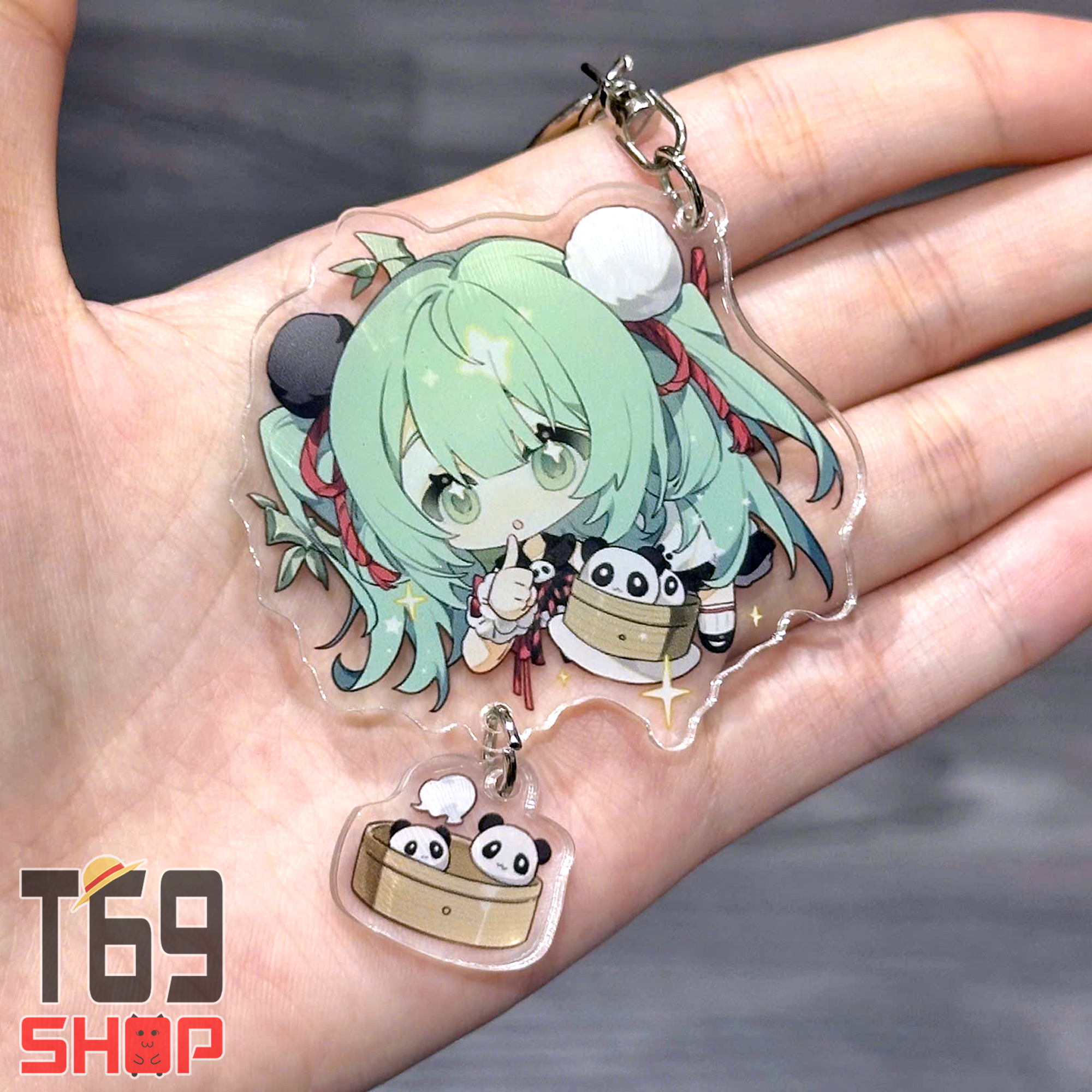 [8 mẫu] Móc khóa mica Hatsune Miku - Cute ver 1 (Loại cao cấp - Hình in ép giữa 2 mặt mica) [T69 Shop]