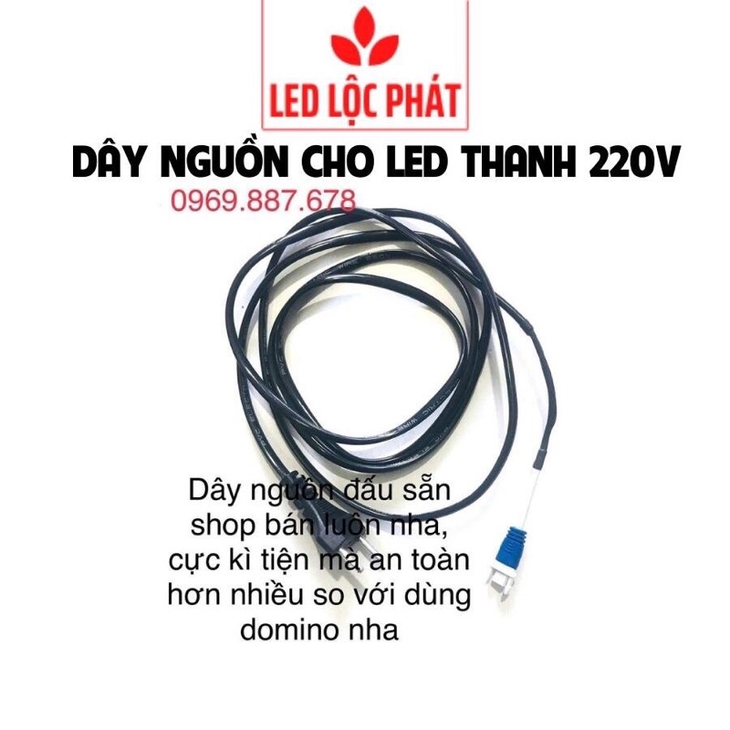 Dây nguồn điện dùng cho đèn led thanh 220v