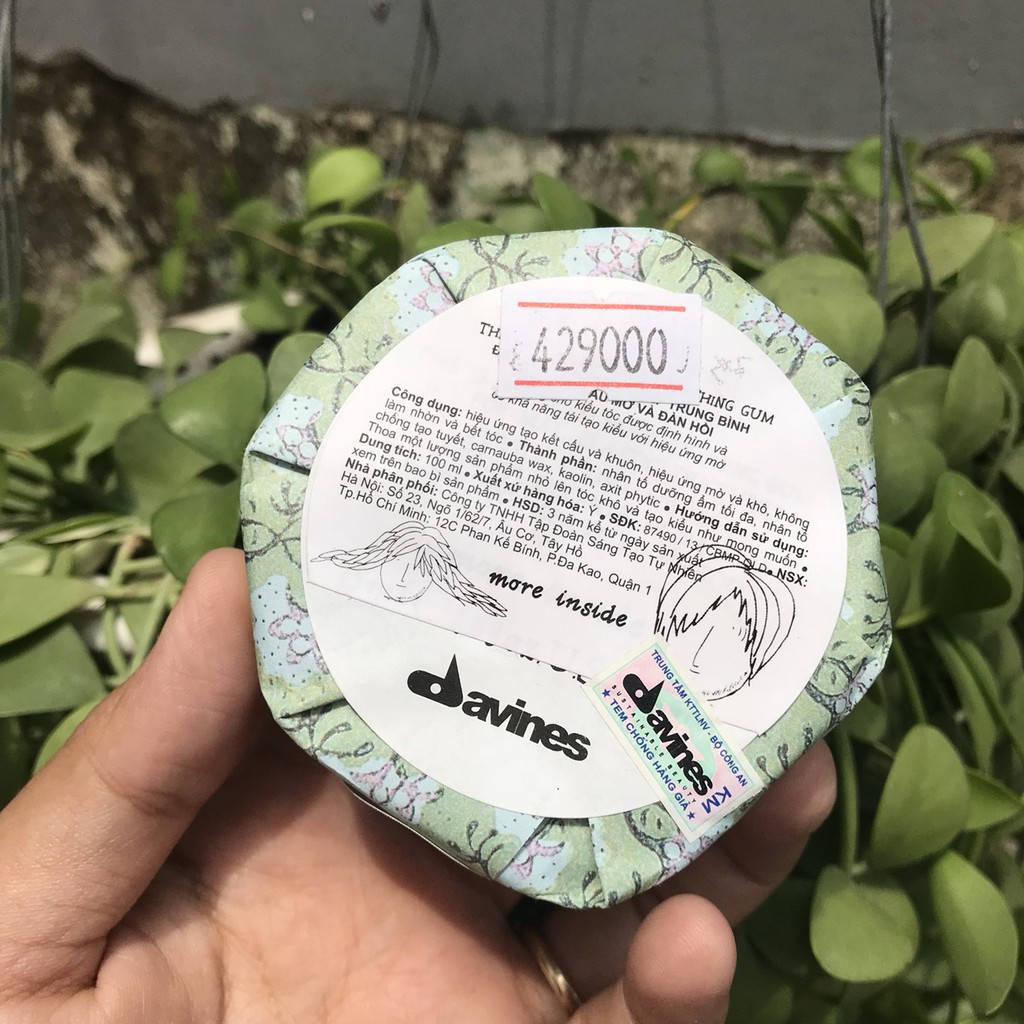 [Davines] Sáp đất sét tạo hình cứng Davines Strong Moulding Clay 75ml