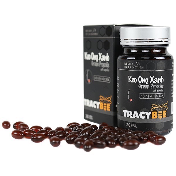 (Tracybee) Keo ong xanh đậm đặc 30 viên