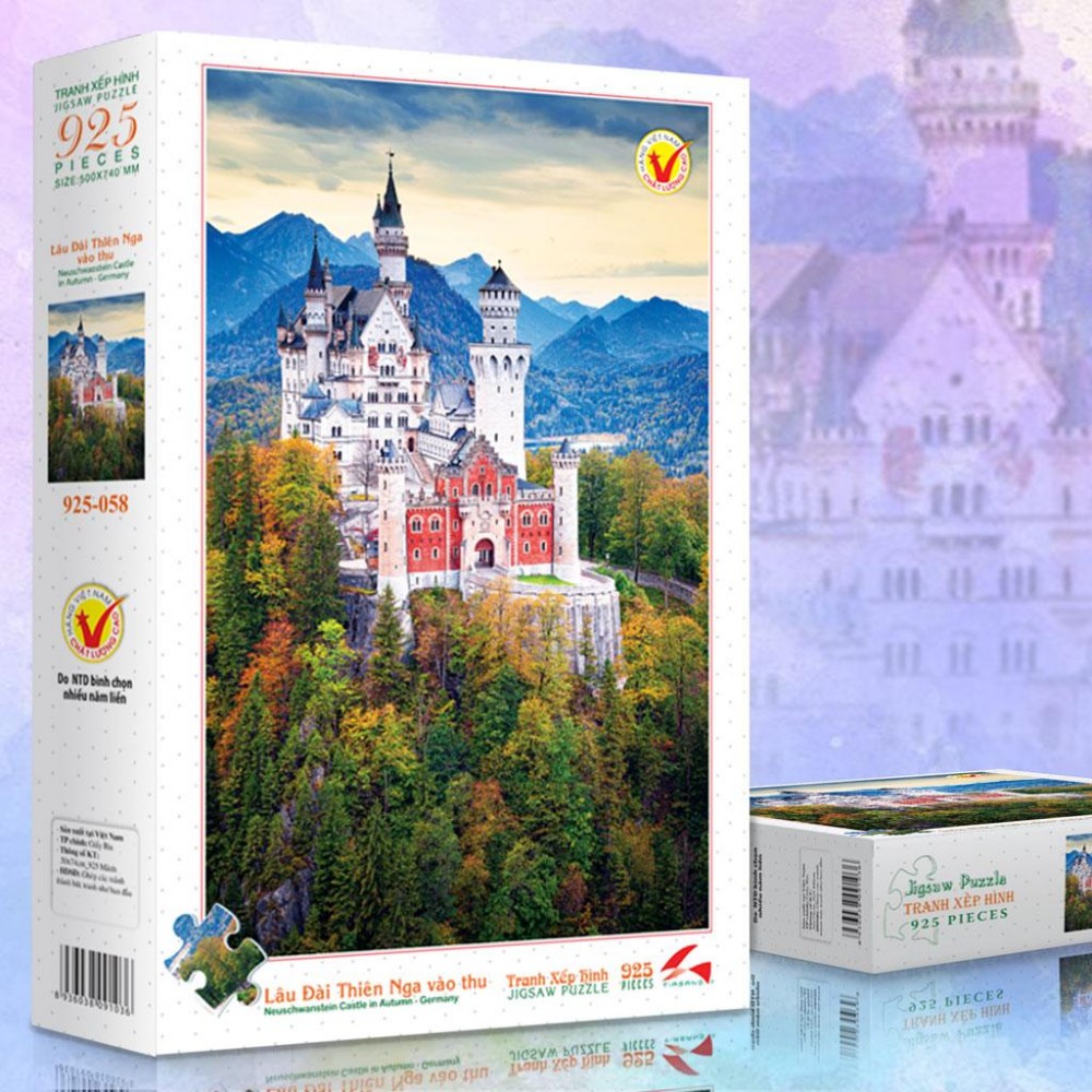 Tranh xếp hình 925 mảnh - Lâu Đài Thiên Nga Vào Thu