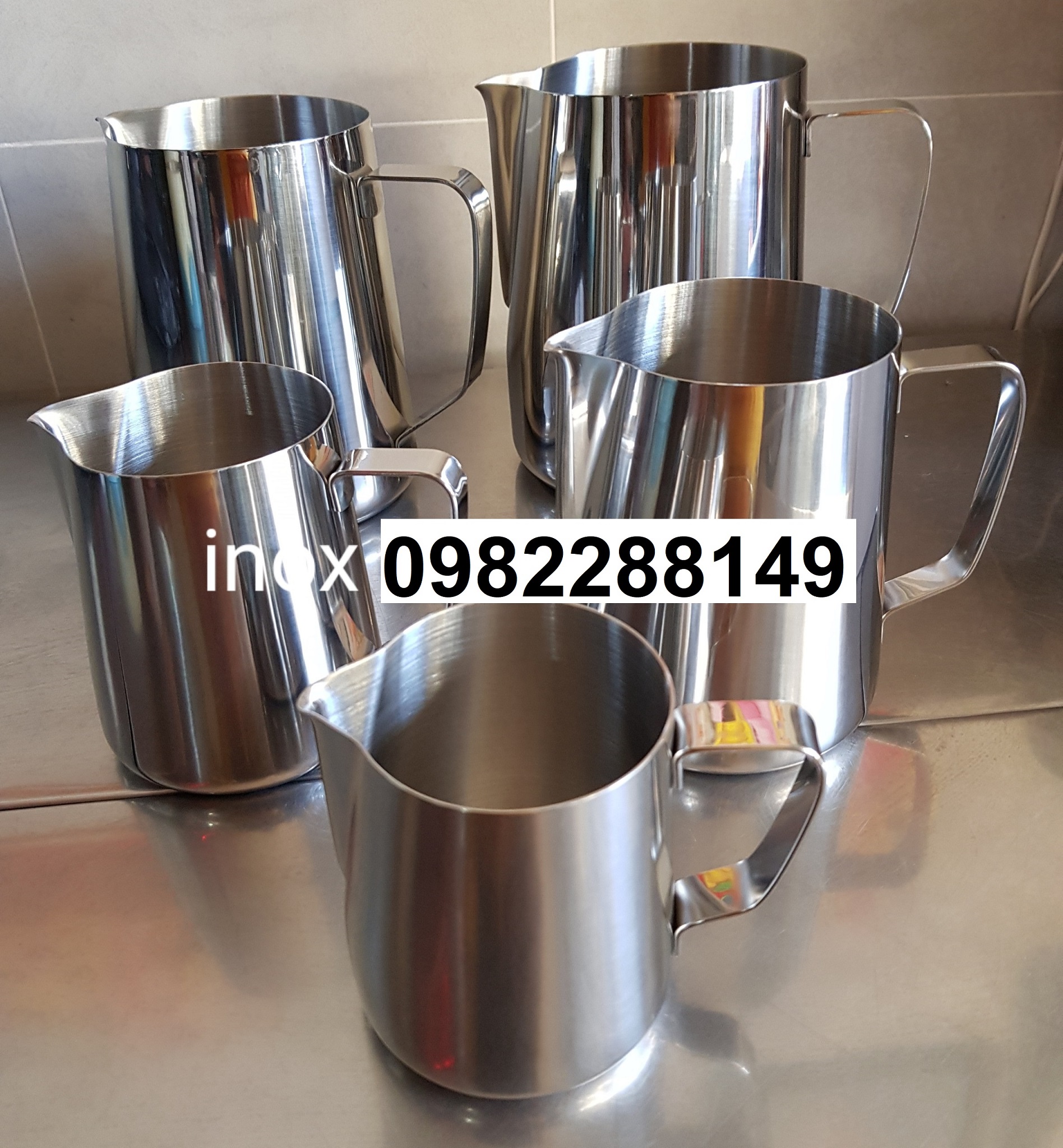 CA ĐÁNH SỮA INOX KHÔNG NẮP ĐỦ DUNG TÍCH