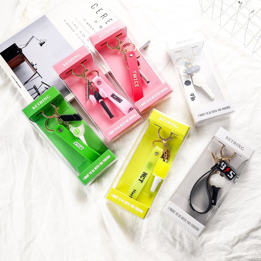 Móc khoá hình Lightstick  bts, blackpink