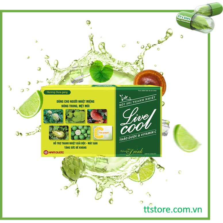 [HCM]Bột sủi thanh nhiệt Livecool Nam Dược [livercool live cool liver cool]