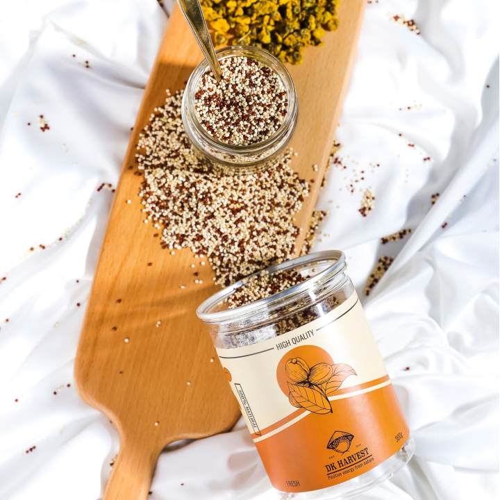 Hạt Diêm Mạch 3 Màu DK Harvest nhập khẩu Úc - Hộp 300g - diêm mạch đỏ, diêm mạch trắng, diêm mạch đen, mix quinoa, hạt diêm mạch úc - Hình ảnh 7