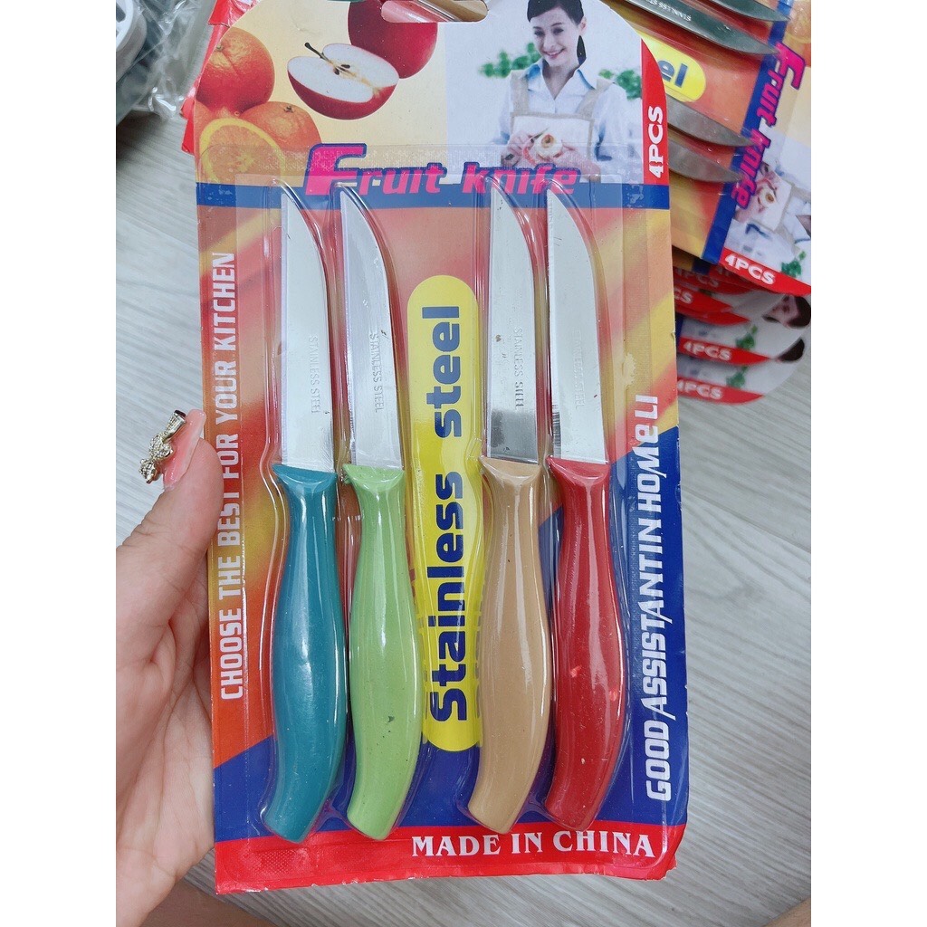 Set vỉ 4 dao cắt trái cây