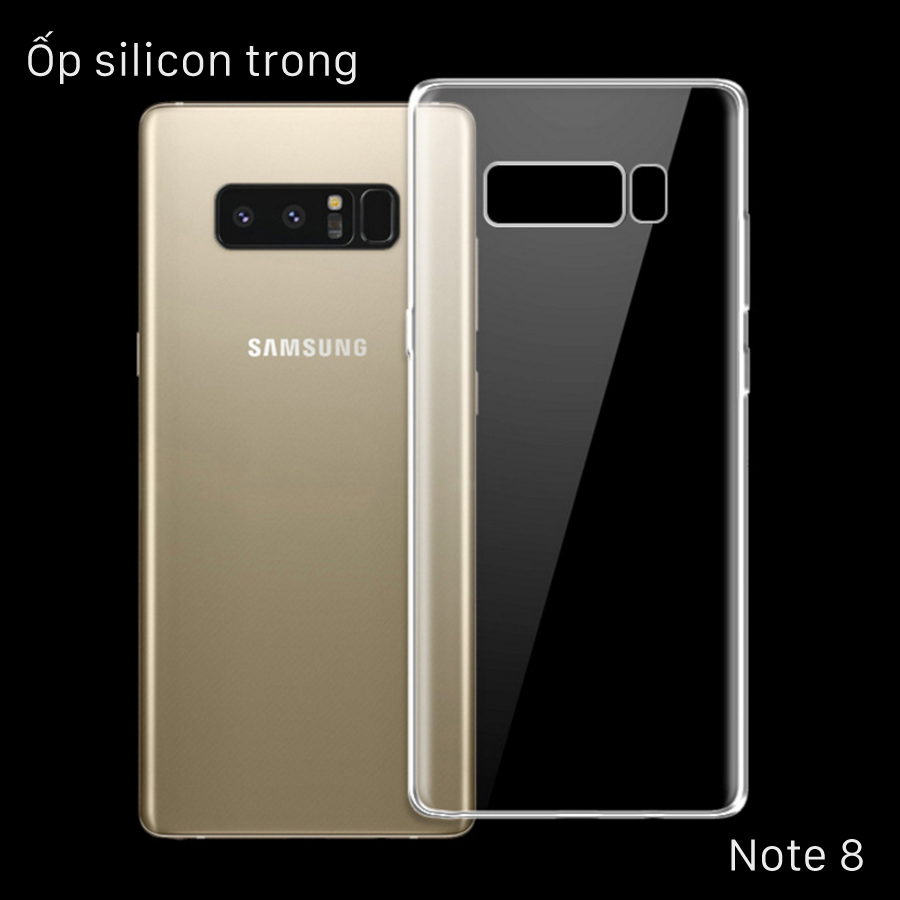 [HCM]Ốp lưng Samsung Note 8 Silicone dẻo trong suốt cao cấp (hàng xịn).