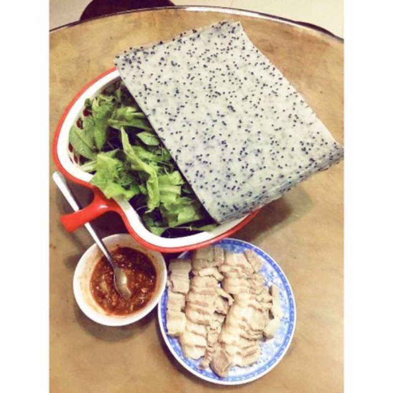 Bánh tráng nhúng mè đen đặc sản Phan Rang (Gói 1kg)