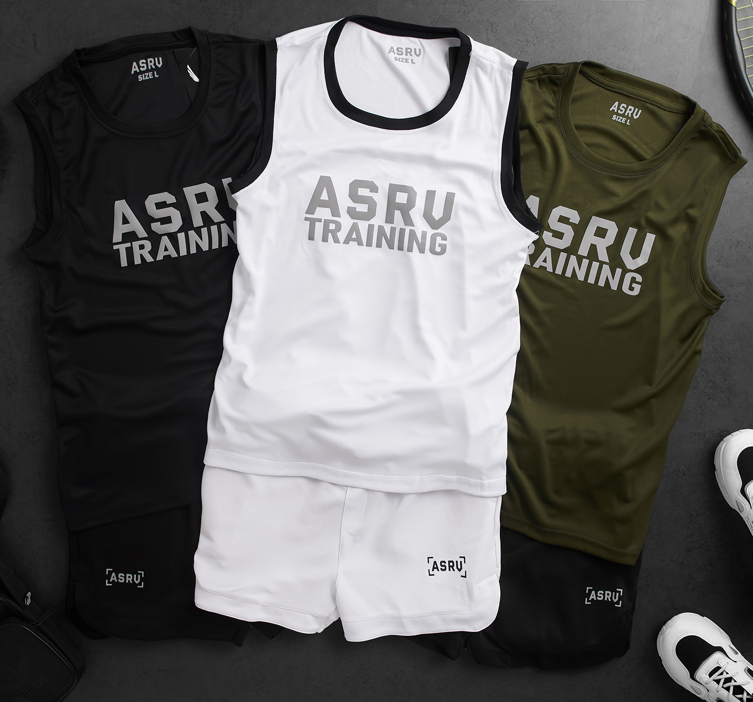BÁO GIÁ ĐỒ TẬP GYM NAM CẦN THƠ | Shopee Lazada Sendo Tiki mới nhất 24 Bộ đồ tập gym nam ASRV training,mẫu quần áo gym nam năng động phong cách