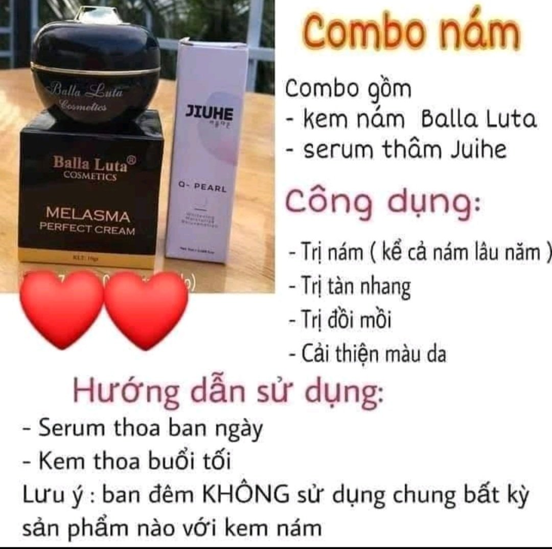 Combo Cao Nám Balla Luta và Serum Juihe