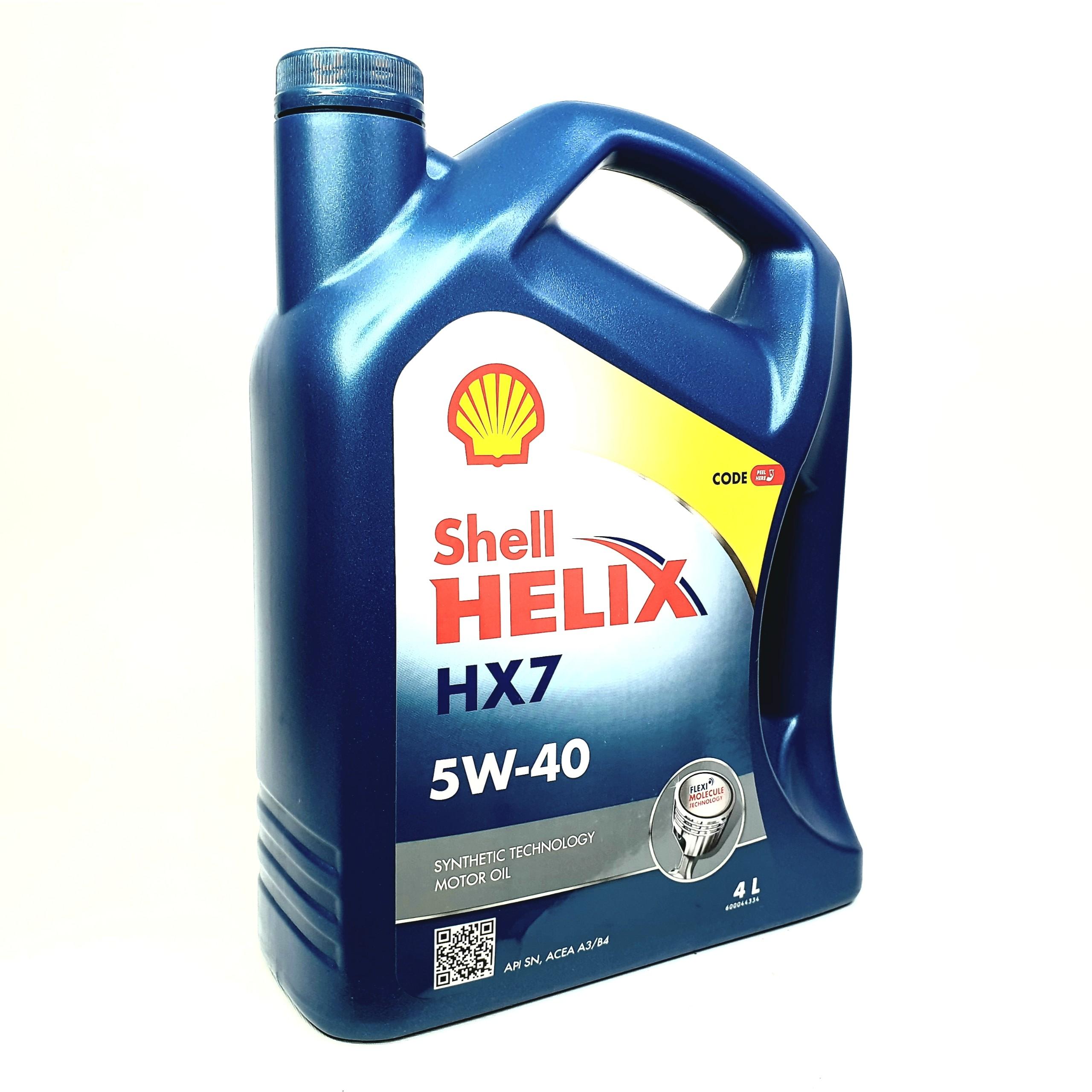 [HCM]SHELL HELIX HX7 5W-40 Nhớt ô tô máy xăng 4L