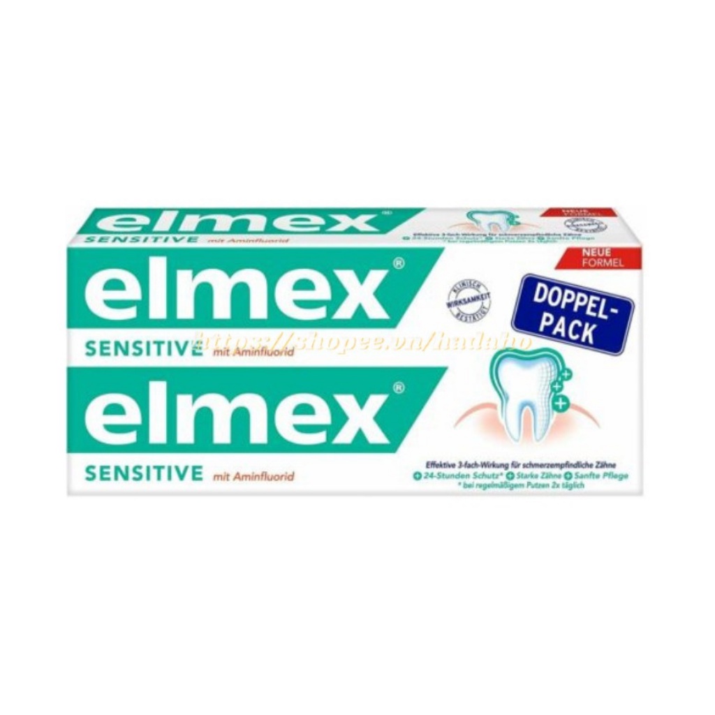 Kem đánh răng Elmex Sensitive (set đôi)