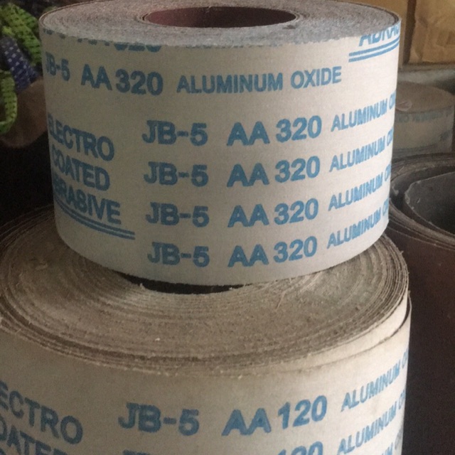 Giấy nhám vải giấy giáp JB5 cuộn 40 mét khổ 10 cm đủ size