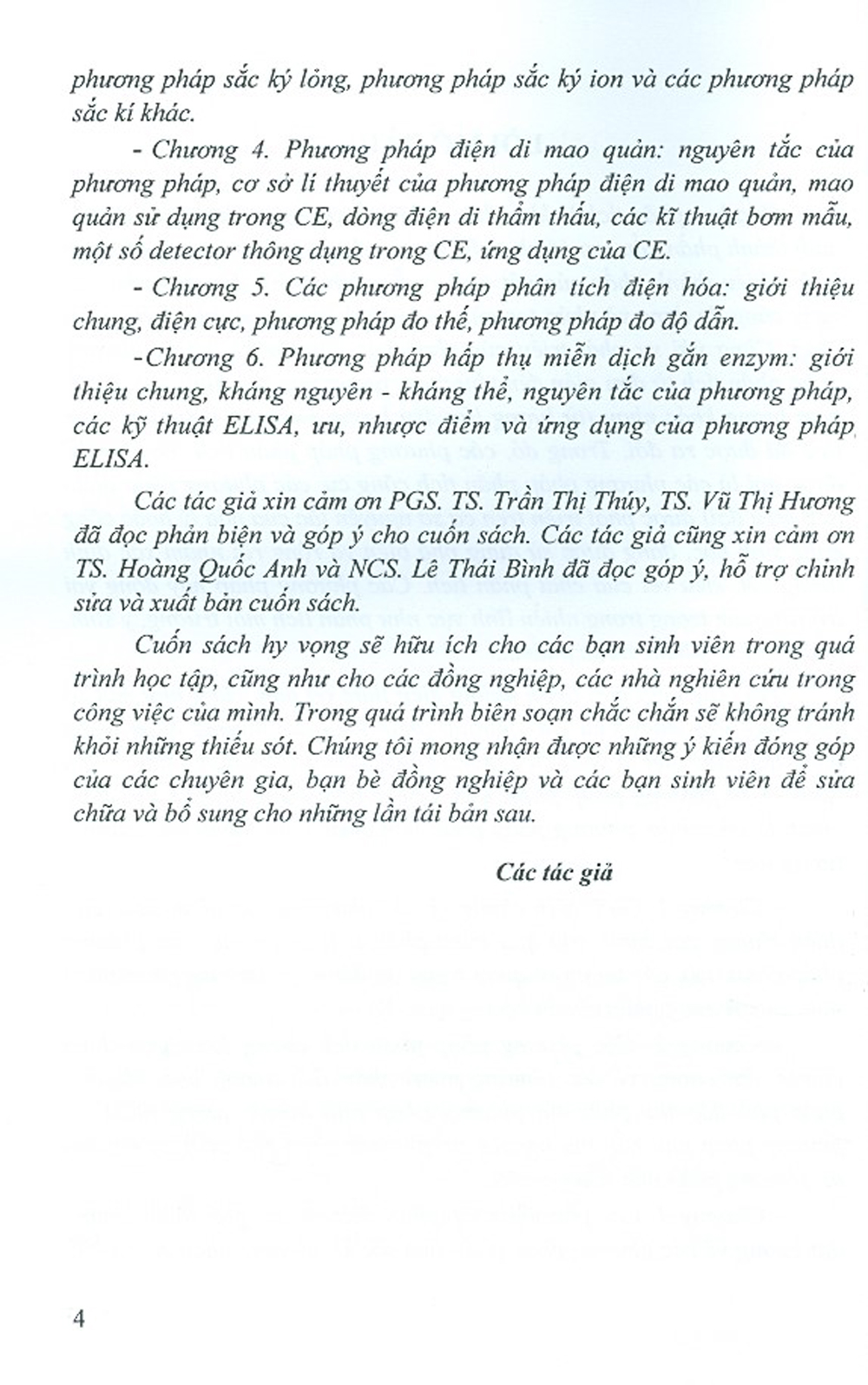 Các Phương Pháp Phân Tích
