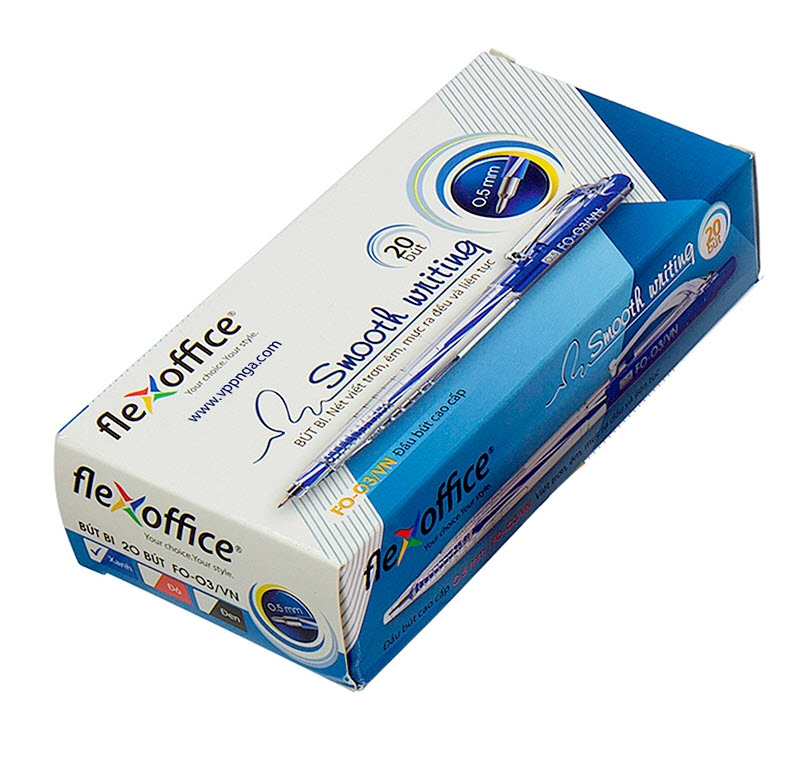 Bút Bi TL / Flexoffice FO-03 - combo 5 cây/màu