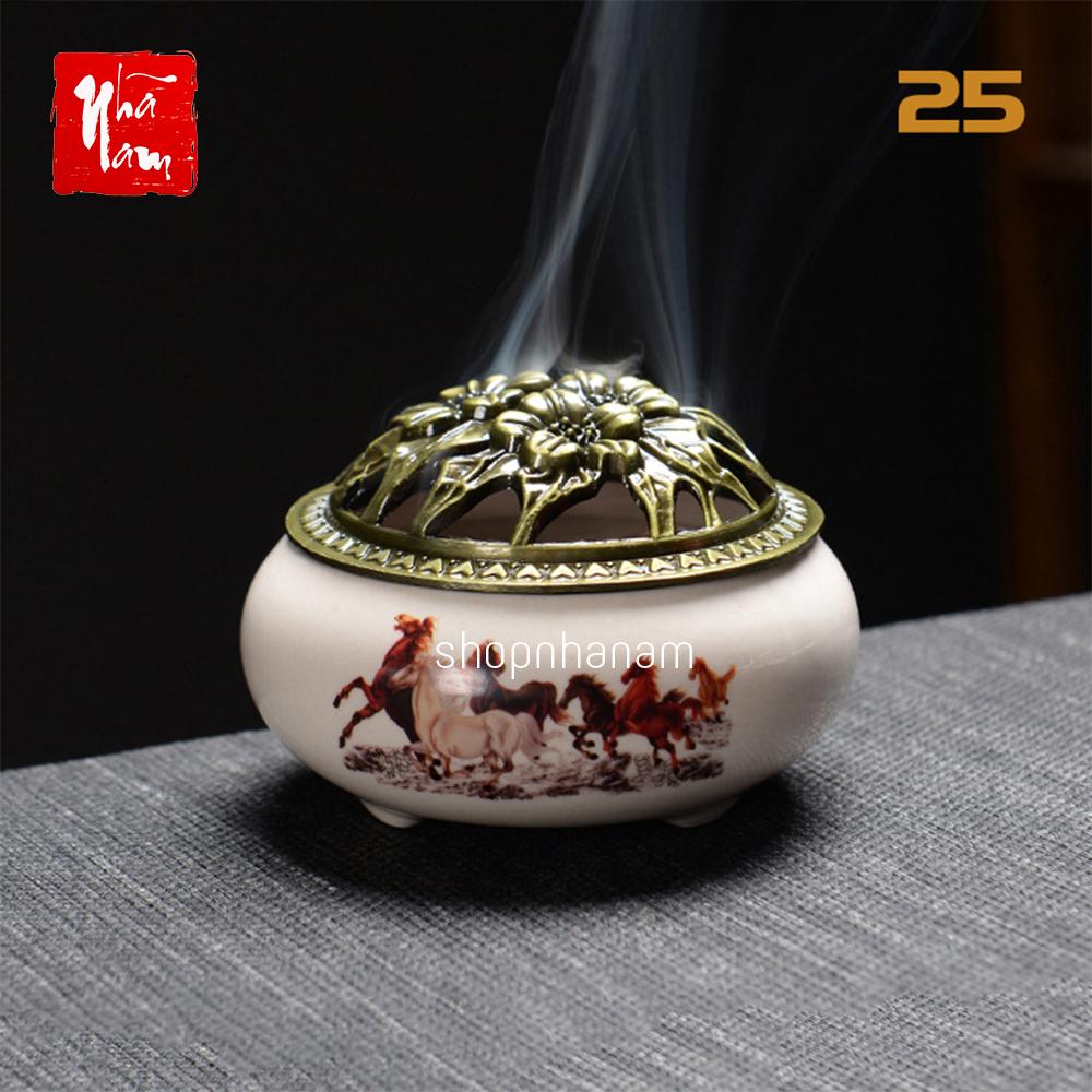 Lư đốt xông trầm hương mã đáo