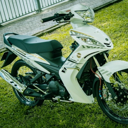 Tem rời exciter 2006--2010 Crypton dán xe trắng