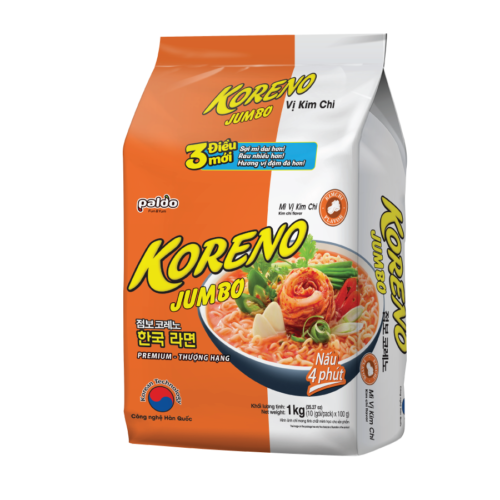 Mì Koreno Jumbo Kim Chi ( Lốc 10 gói )