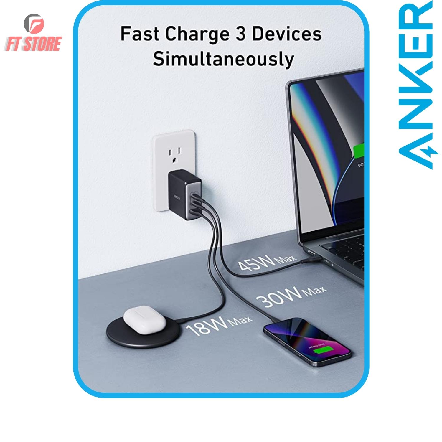 [GIAO HOẢ TỐC] Củ sạc nhanh Anker A2145 100W PD/QC/PPS BH12TH
