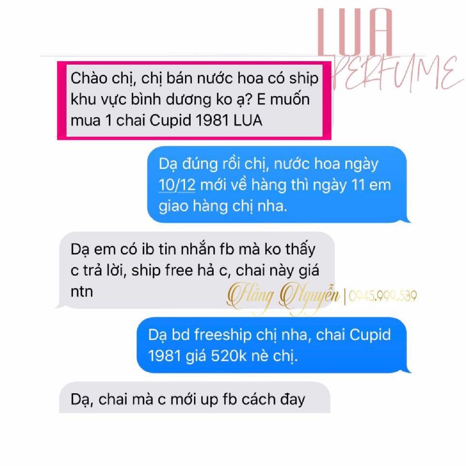 Nước hoa Lụa-Cupid 1981 (Xạ hương nhiệt đới) 50ml