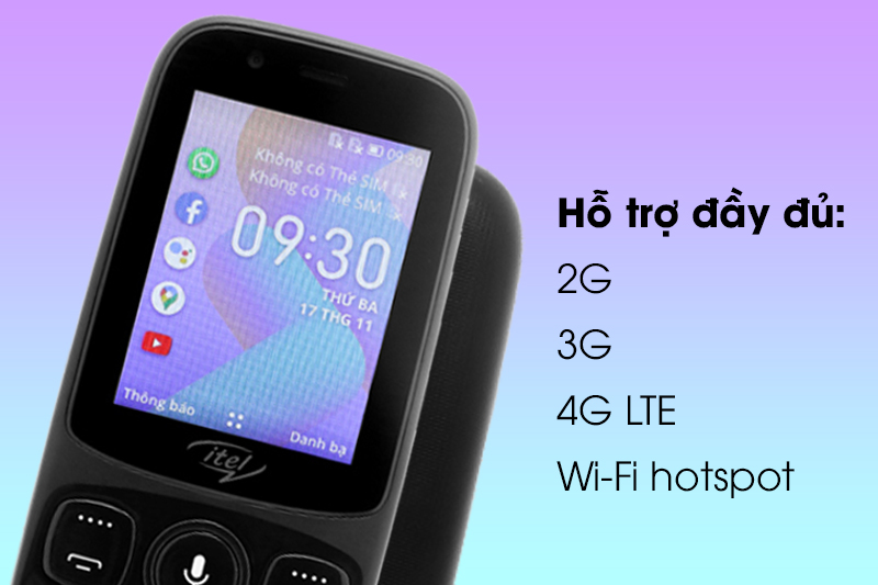 Điện thoại ITEL it9200 (thu phát wifi,vô mạng,faccebook,youtube..