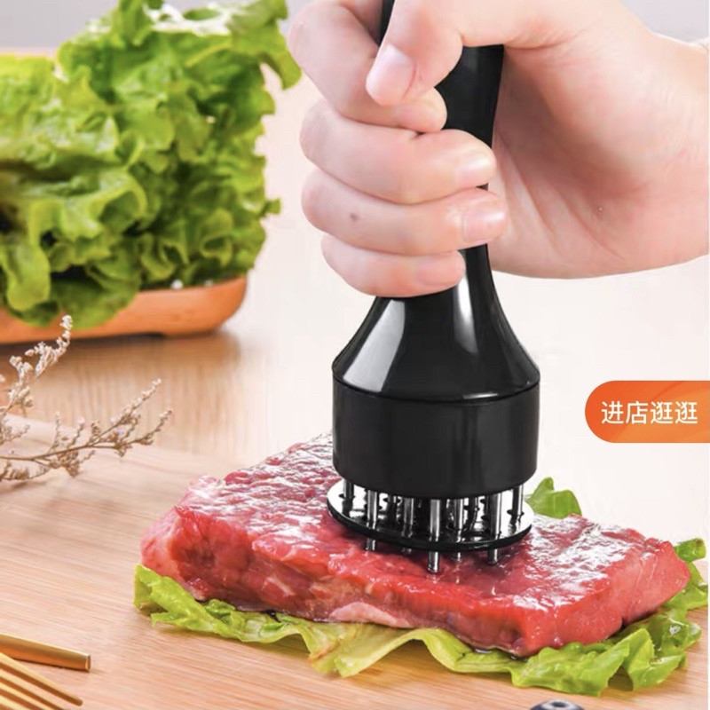 DỤNG CỤ DẦM MỀM THỊT CẦM TAY BẰNG INOX 304 KHÔNG GỈ GIÚP THẤM GIA VỊ CỰC NHANH - DỤNG CỤ CHÂM BÌ XĂM MỀM THỊT LÀM HEO QUAY DA CỰC GIÒN - DỤNG CỤ ĐÂM DẬP MỀM THỊT DỄ SỬ DỤNG KO TỐN SỨC