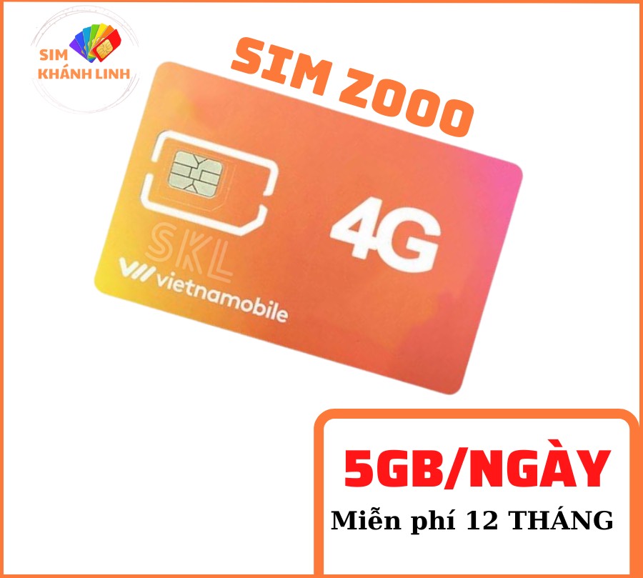 [Miễn Phí 12 Tháng] Sim 1 Năm Data 5GB/Ngày - 150 GB/Tháng / Độc Quyền