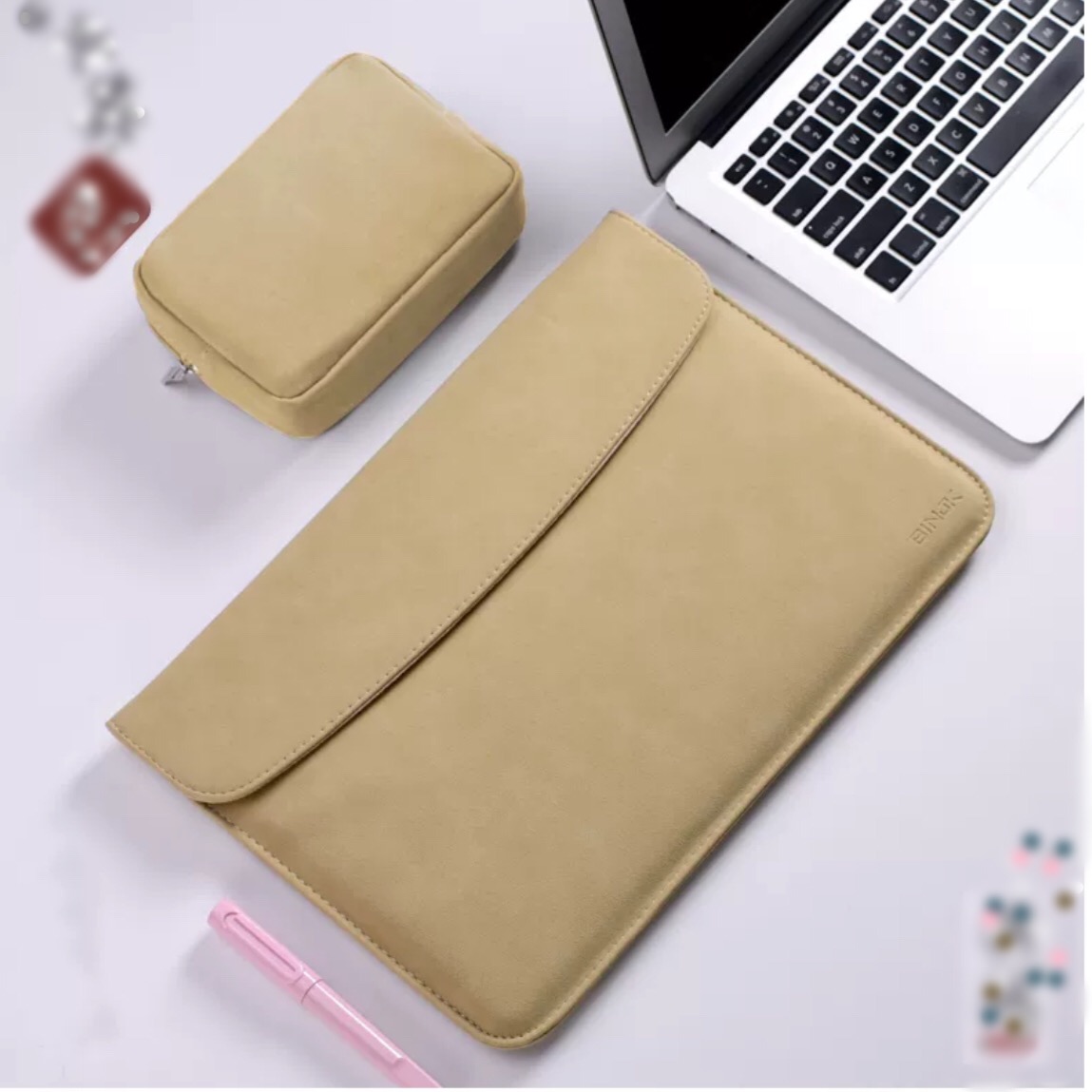 Bao da, túi da chống sốc cho Macbook, Laptop Surface