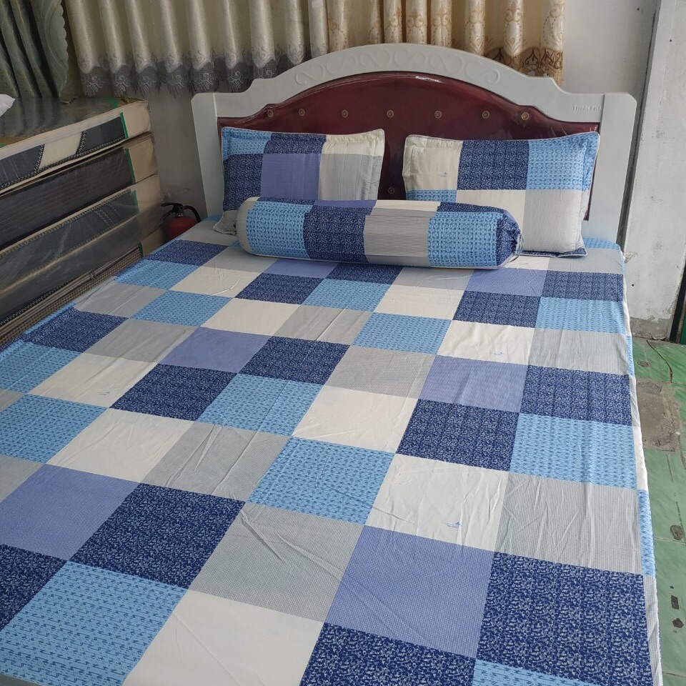 Ga Lẻ Cotton Thắng Lợi 1m8 nệm cao 30cm