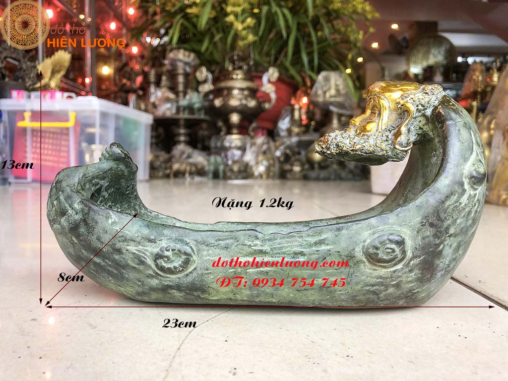 Boat reached Ma monk nest antique bronze imitation-statue for dispatching Zen-LxWxH: 23x8x13cm heavy 1.2kg