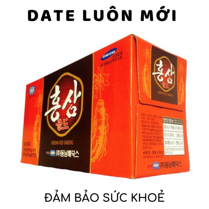 [HCM] Combo 6 hộp nước hồng sâm Hàn Quốc (60 chai x100ml)