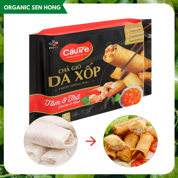 Chả giò da xốp nhân tôm thịt  400gr