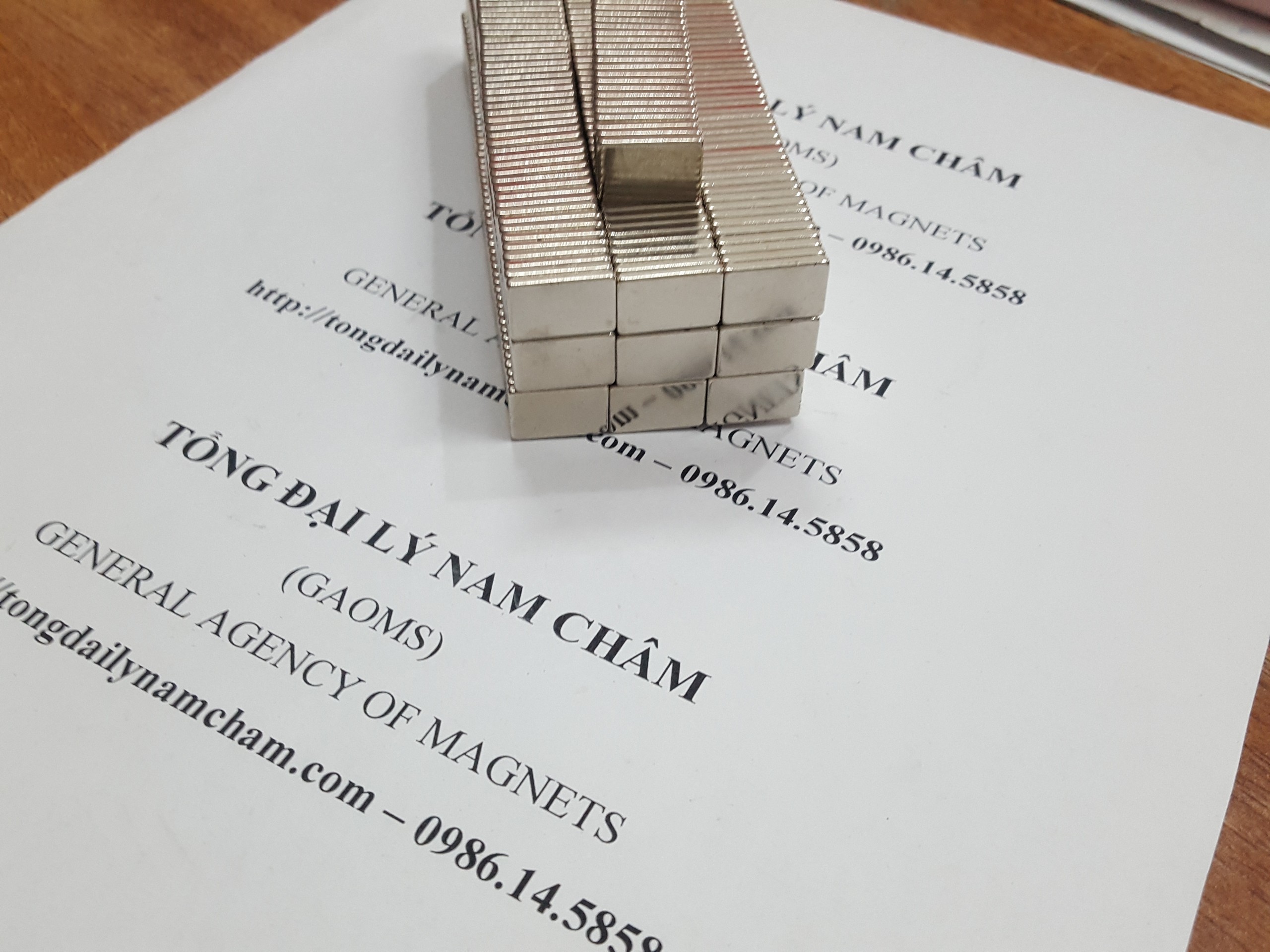 20 viên nam châm chữ nhật 15x10x2mm