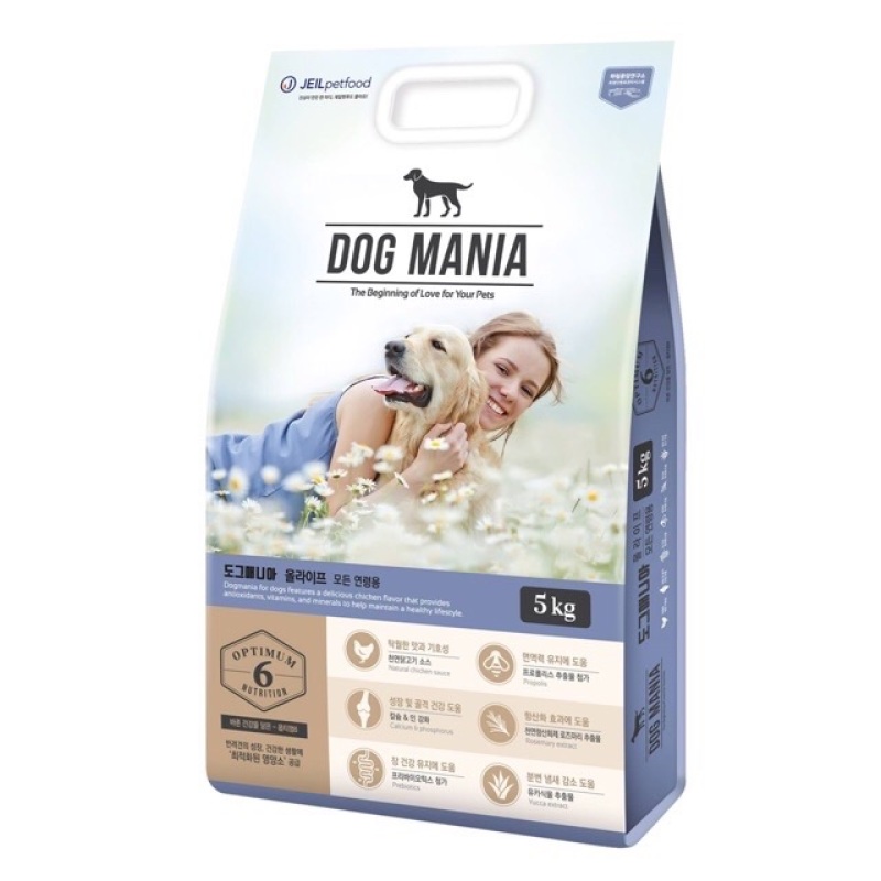 DOG MANIA 5kg thức ăn chó cao cấp Hàn Quốc