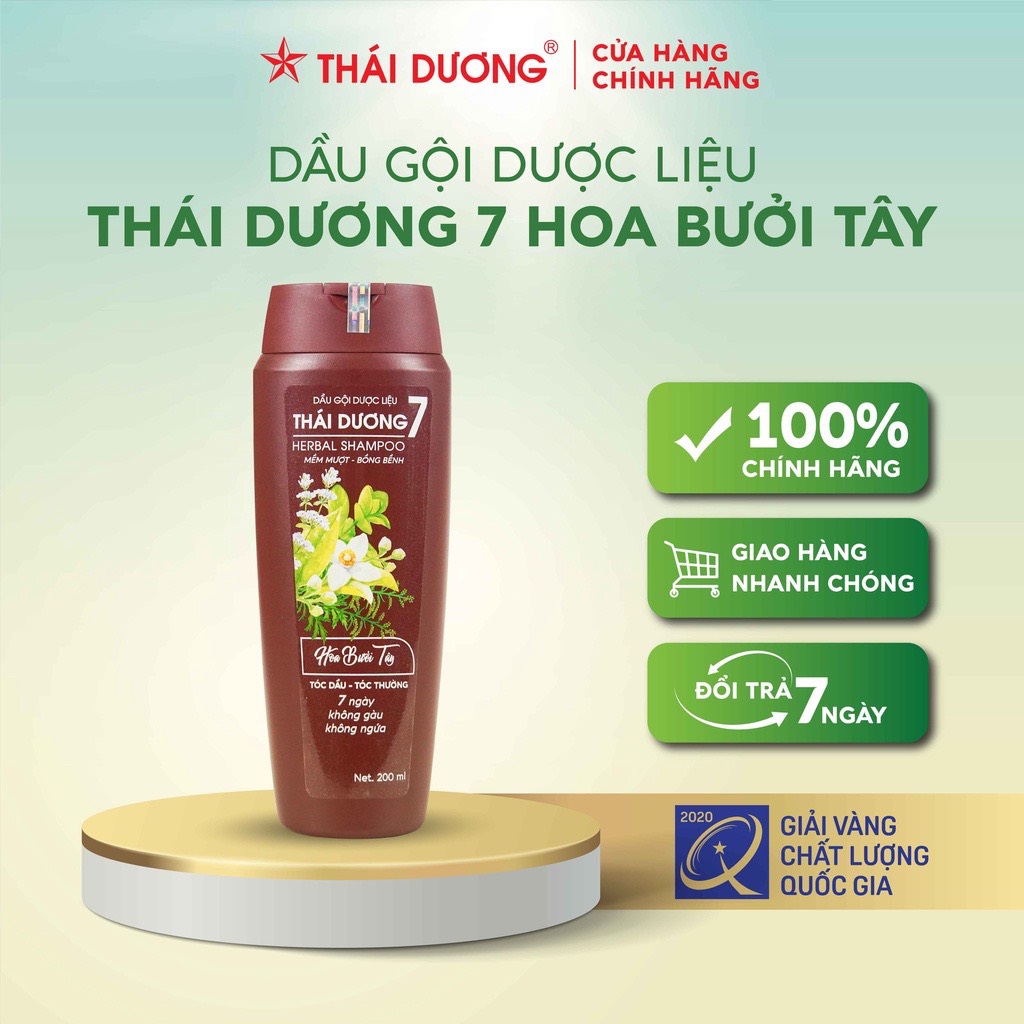 Dầu gội Dược Liệu Thái Dương 7 (Chai 200ml/ 480ml)