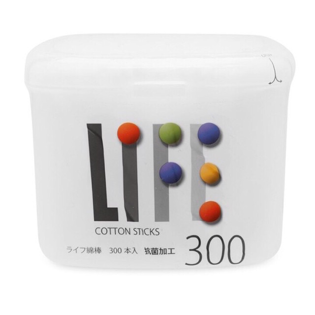 Bông tăm cao cấp Nhật Bản Life 300 que