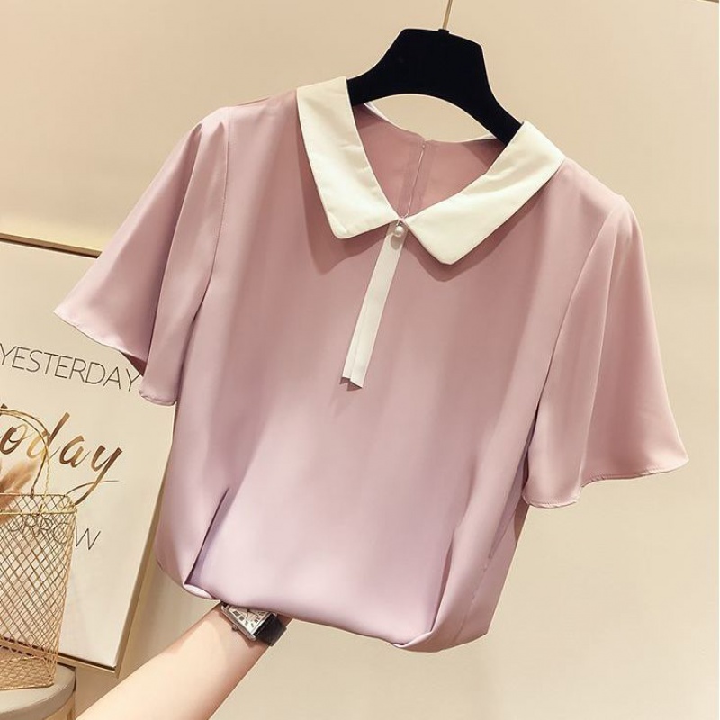 [PILA FASHION]ÁO KIỂU CỔ SEN TAY LOE CÔNG SỞ   - AP018