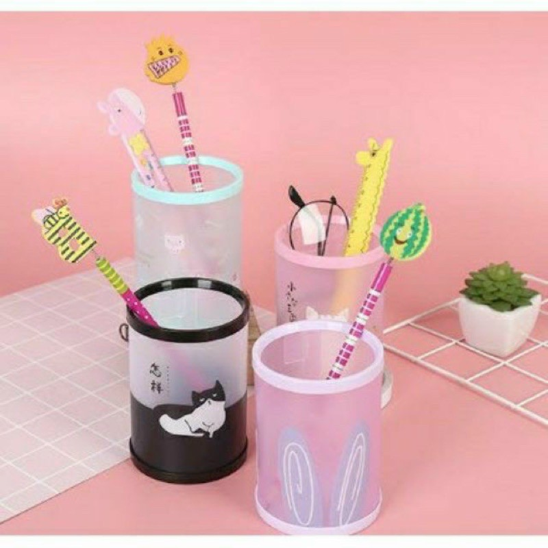 Ống đựng bút tròn cực xinh