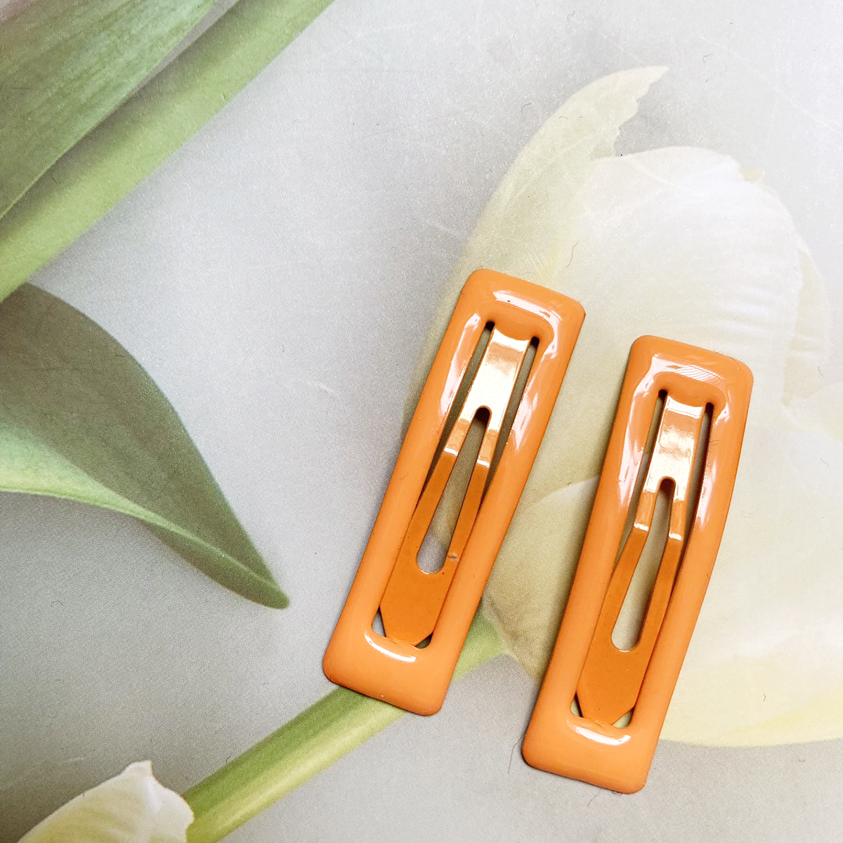 2 cái Kẹp tóc mái hình chữ nhật dài 4,8cm KEPMAI1
