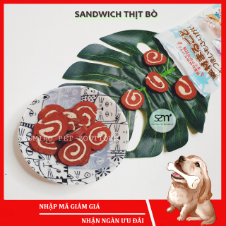 Bánh thưởng cho chó Sumiho sandwich thịt bò 100gr túi Đồ ăn cho chó mèo thumbnail