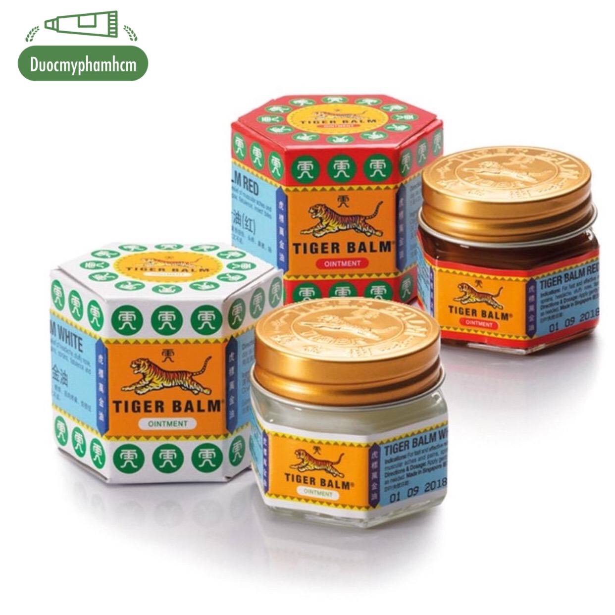 [HCM]Dầu cù là Tiger balm red/white oinment 30g