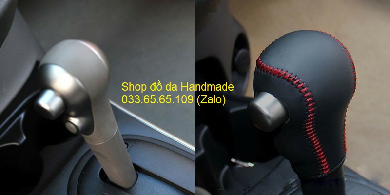 Bọc da cần số + phanh tay Nissan Sunny (AT)