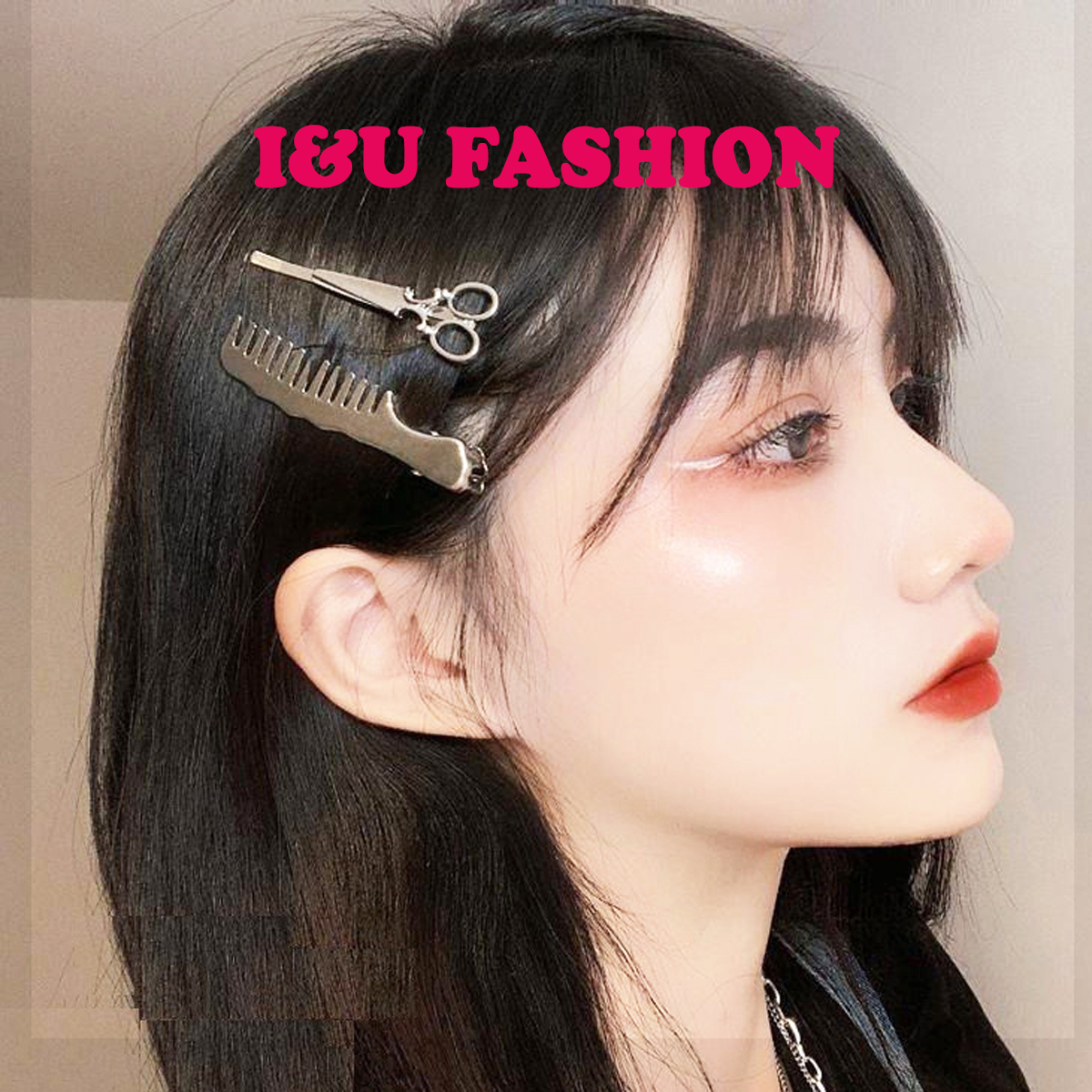Kẹp Tóc Mái Đáng Yêu Thời Trang Hàn Quốc Màu Trơn Chiếc Lược Nhỏ Ngọt Ngào Dễ Thương Màu Bạc Vàng Phụ Kiện Trang Sức Nữ KEPTOC-01