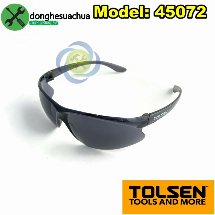 Kính bảo hộ đen tolsen 45073