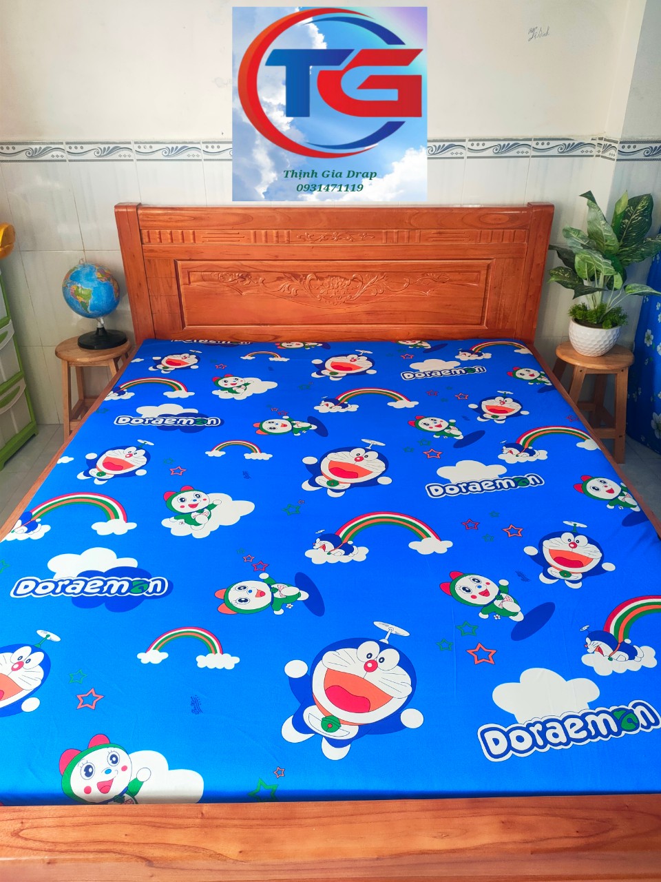 Drap lẻ Thun 3D Hàn Quốc