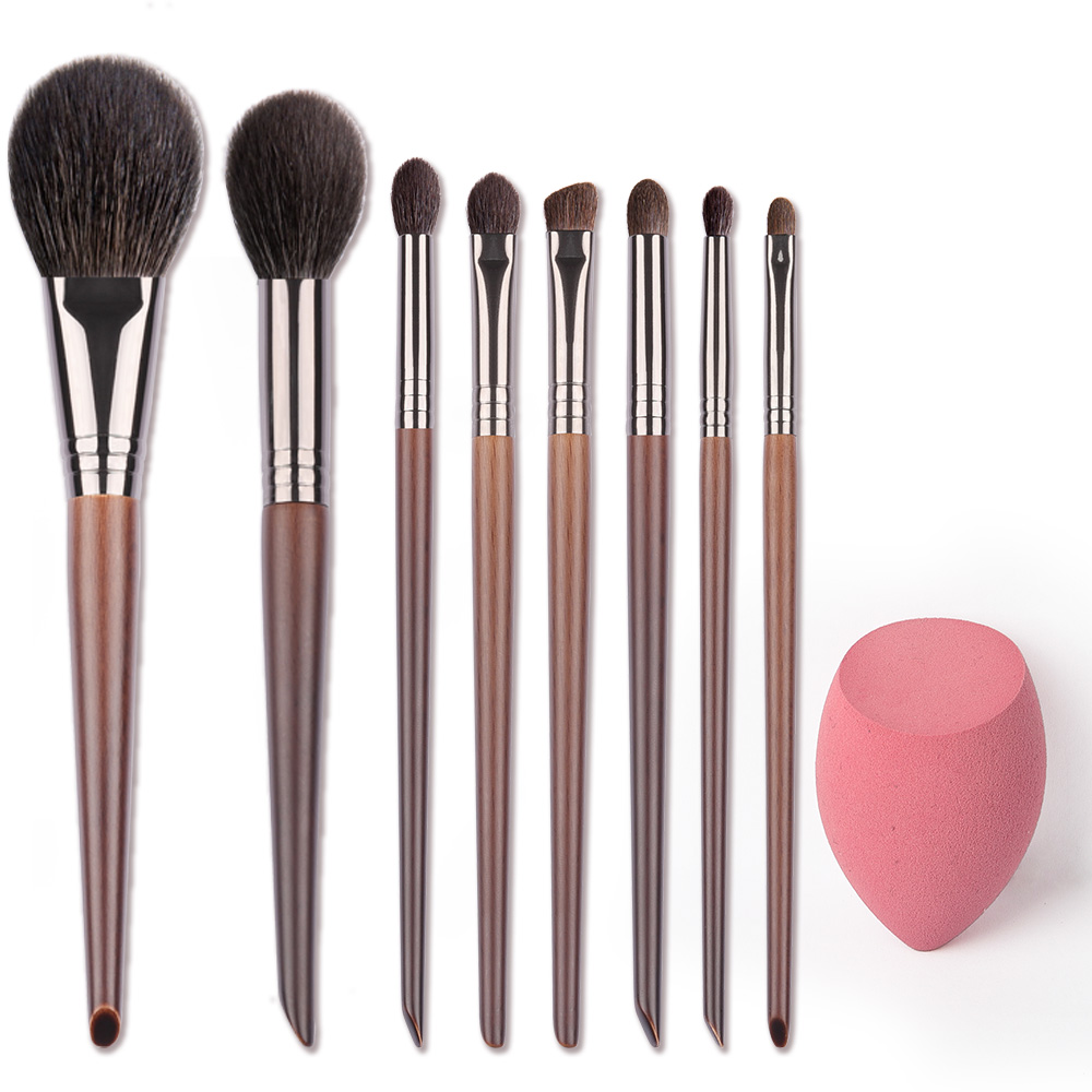 OVW Essential Make Up Set Brush Face Makeup Eye Shadow Blending Brush Diffuse Shader Highlight Blusher Crease Kit 8 Pcs