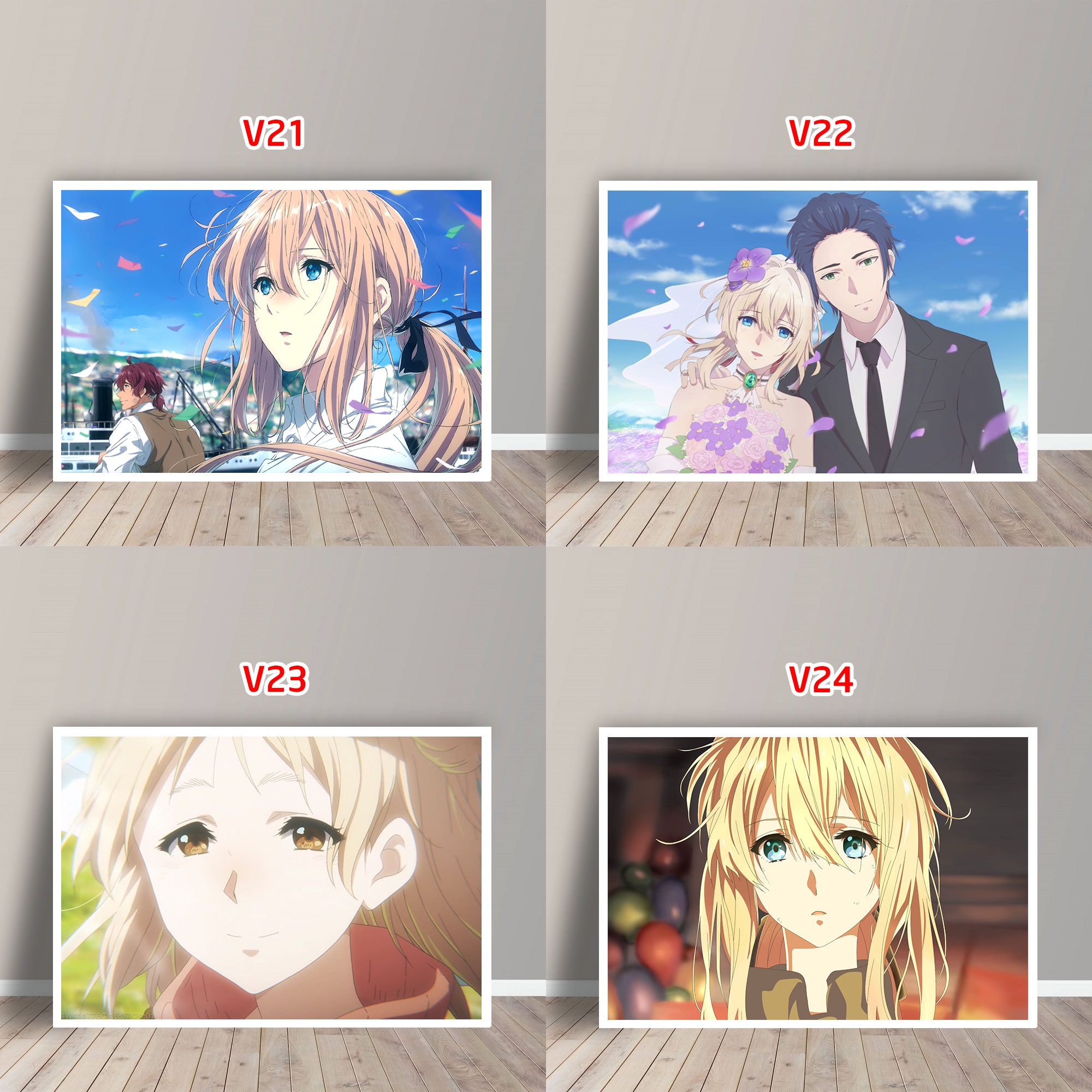 Tấm Postcard Cao Cấp Anime Violet Evergarden (21cm x 15cm)